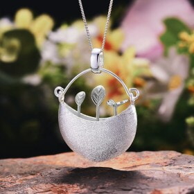 My Little Garden silver pendant_11